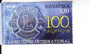 2017 Croatia Lions Club Centenary (Scott 1040) mnh