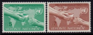 UN Vienna #33-34 MNH - World Food Program (1983)