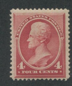 1888 US Stamp #215 4c Mint Hinged F/VF Original Gum Catalogue Value $180 