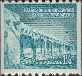 # 1054A DRY PRINT SMALL HOLES MINT NEVER HINGED ( MNH ) PALACE OF THE GOVERNORS