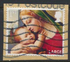 GB SG 3546  SC# 3238e Christmas 2013  1st Class  Large Used on piece 