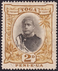 Tonga 1897 #41 vfmh; 2p Bistre & Sepia (Type I-Hilt pommel shows)