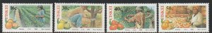 1988 South Africa - Ciskei - Sc 123-6 - MNH VF - 4 singles - Citrus Farming