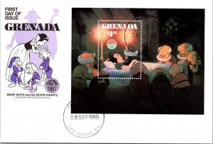 Grenada FDC 1980 - Snow White, Christmas Cover - Single - F65032