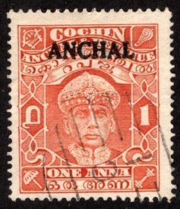 India Cochin #54 - Issue of 1939 - Used