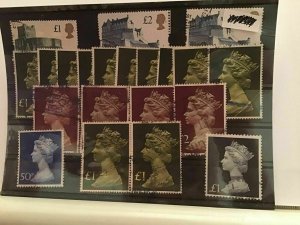 Great Britain high value stamps R21494