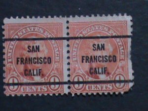 ​UNITED STATES 1923 SC# 561  100 YEARS OLD- JEFFERSON-PRECANCEL USED PAIR VF