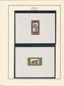 French Morocco 30 Proof Sheets Featuring Reptiles, Animals, Not listed.