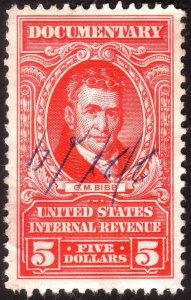 1954, US $5, Documentary, Used, Sc R676