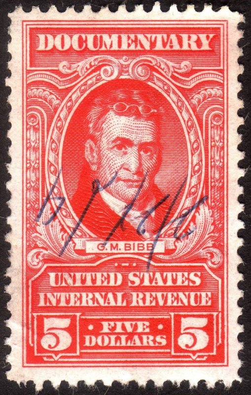 1954, US $5, Documentary, Used, Sc R676