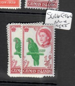 CAYMAN ISLANDS QEII  1/4D BIRD   SG 165-165A   MNH  P0614H