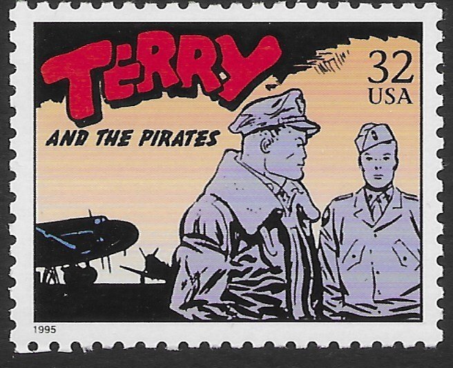 US #3000r Comic Strip Classics - Terry and the Pirates  Nice.