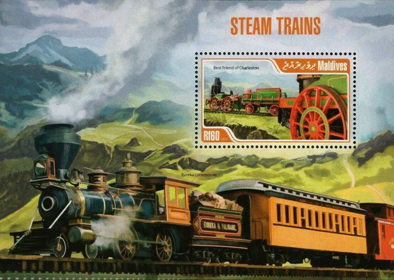 Steam Trains Stamp Best Friend of Charles Eureka Locomotive S/S MNH #5042/Bl.673