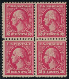 U.S. #527* NH/H  Block  CV $116.00