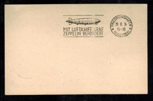 1932 Paraguay Graf Zeppelin Postcard Cover to Lorch Germany LZ 127