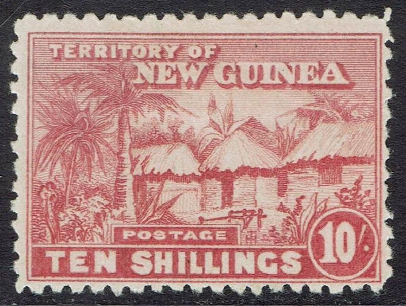 NEW GUINEA 1925 HUT 10/- 