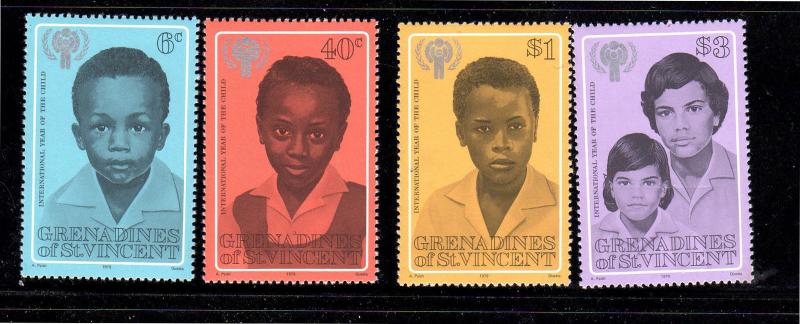 ST. VINCENT-GRENADINES #176-179  1979  IYC   MINT  VF NH  O.G  a