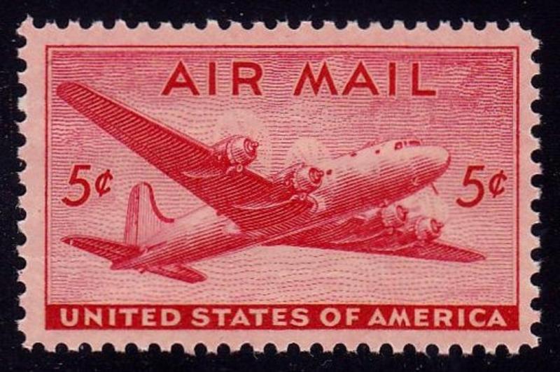 C32 Airmail 5 cent DC-4 Skymaster MNH L5