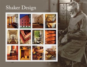 #5896 2024 Shaker Design Sheet/12 - MNH