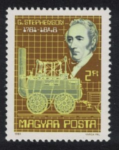Hungary Birth George Stephenson railway pioneer 1981 MNH SG#3387