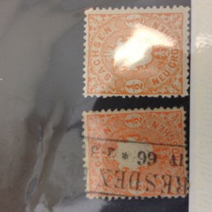 Sanony #Michel #150, 150a color varieties, 1 used, 1 unused (CV=$110) 