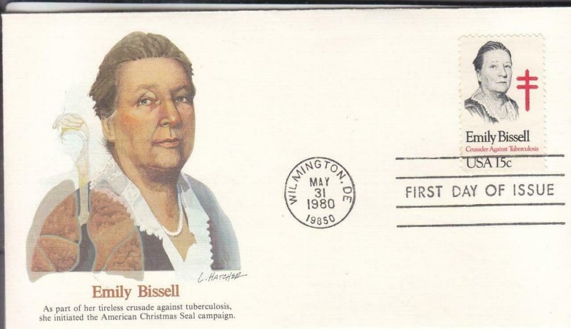 1980, Emily Bissell, Fleetwood, FDC (E7640)