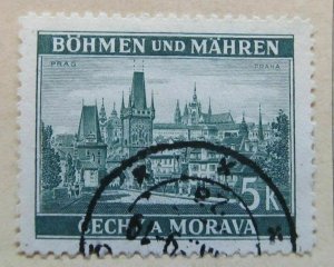 A6P35F108 Germany Bohemia and Moravia 1939-42 5k Used-