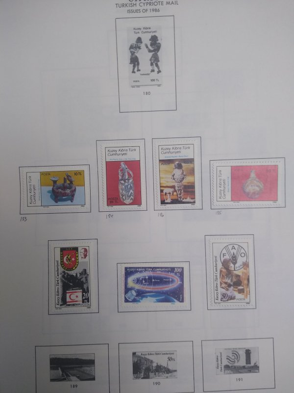 collection on pages Turkish Cyprus PS: CV $190