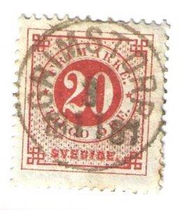 Sweden, Scott #46 used, CV $2.00