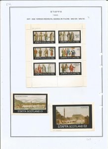 STAFFA - 1982 - Mediaeval Scenes - Sheets - Mint Light Hinged -Private Issue