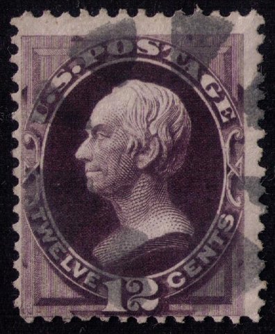 US Sc 162 Used BLACK VIOLET F-VF CV $135.00