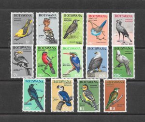 BIRDS - BOTSWANA  #19-32  MNH