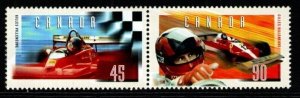 CANADA SG1733/4 1997 15TH DEATH ANNIVERSARY OF GILLES VILLENEUVE MNH