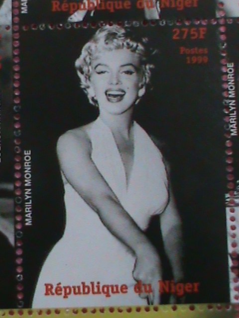 NIGER STAMP-1999- MARILYN MONROE  HISTORY OF CINEMA -  -MNH STAMP SHEET -RARE