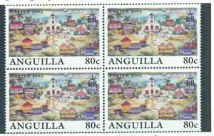 ANGUILLA SC# 846 VF MNH 1992 Block of 4