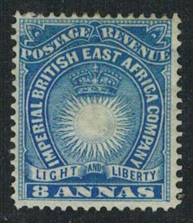 British East Africa Scott 23 Unused hinged.