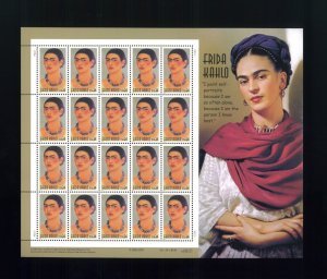 United States 34¢ Painter Frida Kahlo Postage Stamp #3509 MNH Full Sheet
