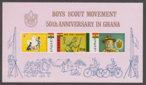 GHANA  SC#310a 1967 50th Anniversary of Ghana Scouting S/S MNH