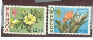 Bermuda #270-271 Used Single (Flowers) (Bird)