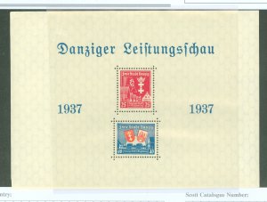 Danzig #B21a Unused Souvenir Sheet