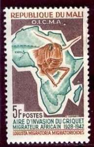 Mali; 1964: Sc. # 58: MH Single Stamp