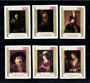 [70328] Yemen Kingdom 1969 Paintings Rembrandt van Rijn Imperf.  MNH