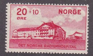 Norway # B4, Radium Hospital, Hinged, 1/2 of the hinged catalogue value