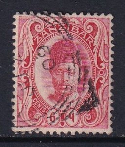 Zanzibar   #101 used  1908  Sultan Ali bin Hamoud  6c