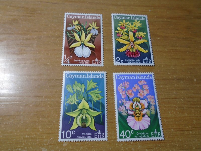 Flowers :  Cayman Islands  # 287-90  MNH