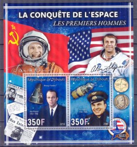 Djibouti 2013 Conquest of Space (XI) First Men's Sheet MNH