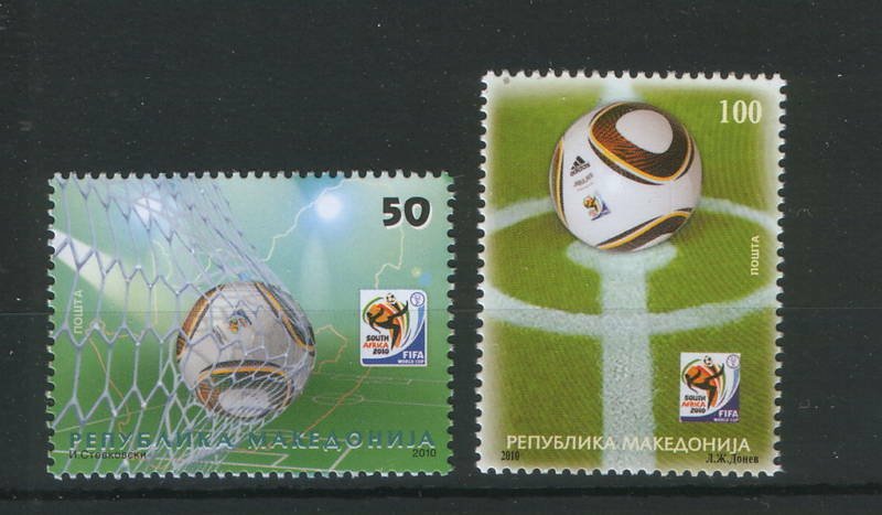 MACEDONIA-SOUTH AFRICA-MNH** SET-FOOTBALL-SOCCER-2010.