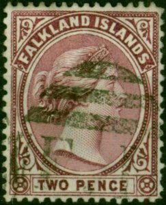 Falkland Islands 1895 2d Purple SG25 Good Used