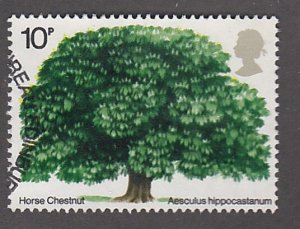 Great Britain # 715, Horse Chestnut Tree, Used Set