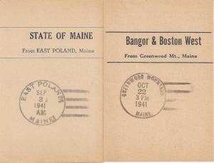 Maine: Facing Slips; East Poland 9/3/1941 cnl +Greenwood Mtn